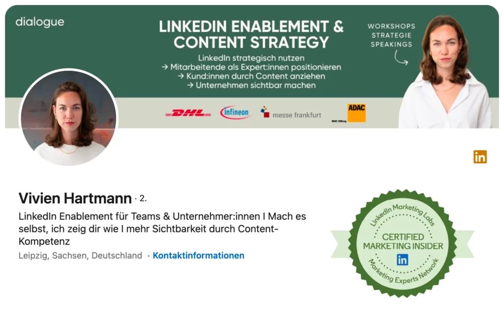 dialogue Content Marketing für LinkedIn